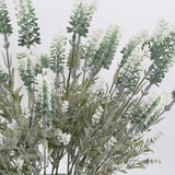 Artificial Lavender Stems 5 Bundles Fake Lavender 18.11" Artificial Flowers With Stems For Home Decor Indoor Outdoor Wedding Centerpieces Floral Arrangement (White)