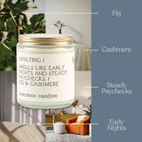 Anecdote 'Adulting' Coconut Soy Wax Candle Jar | Premium Hand Poured & Long Burning | Fig & Cashmere Scent | Phthalate-Free | For Home, Office, Gift - 7.8 Oz
