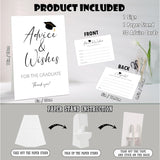 Advice And Wishes For The Graduate Sign, 30 Graduation Advice Cards And 1 Standing Sign, Graduation Decorations Class Of 2025, High School College Graduation Party Games, Graduation Party Supplies