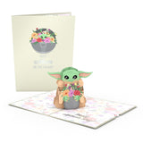 Star Wars Grogu Mother’S Day Pop-Up Card – Mother’S Day Card – Handcrafted 3D Pop-Up Greeting Card For Her – Mother’S Day Love Card From Grogu, 5 X 7”
