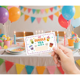 Bubble Tea Decorations For Birthday Party Game, What Is Your Bubble Tea Name,6×8 Wooden Play Sign With Stand And 30 Name Stickers Set
