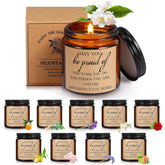 50 Pcs Thank You Candles Bulk Inspirational Scented Candles Gift Set 3.5 Oz May You Be Proud Of The Difference Make Employee Valentines Appreciation Gifts For Team Nurse Volunteer(Brown)