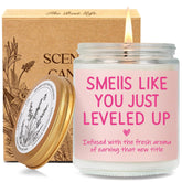 Promotion Candle Gifts For Women At Work, Smells Like You Just Leveled Up Candle, Job Promotion Congratulations Gifts, Funny Congrats Gift For Coworker Gamer Friend Family Boss Teachers Nurses-49