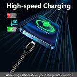 5 Pack USB C Charging Cable 3FT 3FT 6FT 6FT 10FT Fast Charging Cord for iPhone Samsung