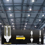 6 Pack 35W LED Corn Light Bulbs 300W Equivalent 5000K Daylight 5000 Lumens E26 E39 Base