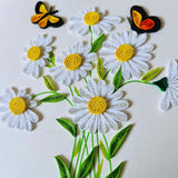 Quilling Cards, Handmade Card, Quilled Cards With Dedicated Paper, Quilling Birthday Cards For Women Or All Occasions: Mother'S Day, Father'S Day, Birthday... Daisy Bouquet (White Daisy Bouquet)