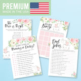 40 Elephant Baby Shower Games For Girl-Baby Shower Bingo Game Girl, Guess Who Mommy Or Daddy Baby Shower Game, The Price Is Right Baby Shower Game, Funny Baby Shower Games Dad Jokes