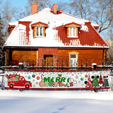 Mouse Christmas Decoration, Merry Christmas Supplies Mouse Theme Yard Sign Banner For Winter 2023 Xmas Holiday Car Tree
