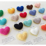 Cute Crocheted Pocket Hug Heart With Greeting Cards, Handmade Small Gifts, Cute Little Heart Pocket Hug & Gift Card, Thinking Of You Love Gift For Family And Friends. (Blue)