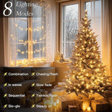66FT Warm White LED String Lights 200 LEDs with Timer and 8 Modes – Indoor/Outdoor Fairy Lights