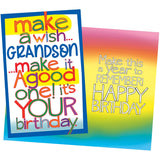 Birthday Card For Grandson - Made In Chicago - Excellent Card Stock, Envelope Included - Perfect Size: Opens To A Generous 10?×7.75? - Packaged In Extra Sturdy Mailer - 95780