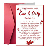 Valentines Day Card For Him Her, Happy Valentines Day Card For Husband Wife, Happy Valentine'S To My One And Only Thank You For...