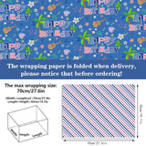 Reversible Hawaiian Happy Birthday Wrapping Paper - 8 Sheets | Hawaii Tropical Plant Flower Print Gift Wrap Paper For Kids’ Birthdays, Baby Showers, Holiday & Aloha-Themed Greetings 19.7" X 27.6"