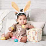 Bunny Wrapping Paper - 4 Jumbo Sheets, 28 * 40 Inches - Pink Bow Gift Wrap, Perfect For Christmas Birthday Baby Shower Easter Wedding Spring