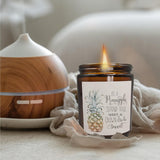 Inspirational Candles, Gifts For Women & Teenage Girls - Pineapple Scented Home Candle
