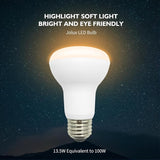 BR20 LED Light Bulb 100W Equivalent Dimmable Soft White 2700K 10 Pack