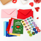 144Pcs Valentines Day Cards For Kids Includes 48 Video Game Theme Greeting Cards 48 Red Pink White Envelopes 48 Cute Stickers For School Classroom Exchange Gifts For Girls Boys Party Favor