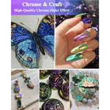 Chameleon Flakes For Epoxy Resin, Intense Color-Shift Pigment For Resin Casting, Molds & Tumblers, Chrome Effect Powder For Diy Art, Crafts, Paint & Soap Making