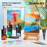 Acrylic Paint, 18 Colors Acrylic Paint Pouches (120Ml/4.06Oz), Artist Grade Paint Set, Rich Pigments, Non-Toxic For Artists, Beginners And Kids On Rocks Crafts Canvas Wood Ceramic