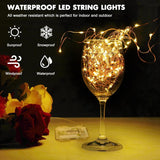 Fairy Lights 33Ft 100 Led Fairy String Lights Battery Operated With Remote, 8 Modes Outdoor Waterproof Led Twinkle Light