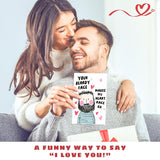 Valentines Day Cards For Husband - Wedding Anniversary, Birthday, Fathers Day, Valentines Gifts For Husband From Wife - Romantic Gifts For Him - 5.3''X 8.0'' Greeting Love Card & Envelope
