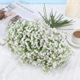 30 Pcs Babys Breath Artificial Flowers, 17.7" Real Touch White Gypsophila Bouquet, Fake Baby Breath Bulk For Wedding Centerpieces, Party, Diy Floral