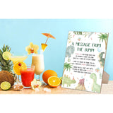Baby Shower Game For A Message From The Bump,Wooden Baby Shower Game Sign With Stand,Dinosaur Babyshower Table Decoration,Baby Shower Welcome Sign,Party Favors Supplies,Gender Reveal Ideas,-7