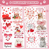 72 Sets Valentines Cards For Kids, Puppy Kitten Cards And Stickers Assortment Hearts Valentines Card With Envelopes For Kids Adults Teacher Classroom School Party Greeting Gifts