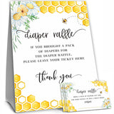 Sweet As Can Bee Baby Shower Game Cards, 50 Diaper Raffle Tickets And 1 Self-Standing Diaper Raffer Sign-?Lblk-001?