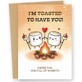 Funny Anniversary Card & Gifts For Husband, Wife, Boyfriend, Girlfriend, Him, And Her / Sweet Romantic Greeting Card With Envelope 5In X 7In And Sticker(Hand Drawn, Premium Quality) (Marshmallow)