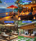 200FT Outdoor LED String Lights with Shatterproof S11 Edison Bulbs Waterproof Patio Lights