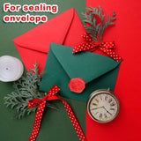 500 Pieces Christmas Envelope Seal Stickers Santa Embossed Wax Label Self Adhesive Seals Snowflake Santa Claus Stickers For Christmas Wedding Card Box Envelope(Red)