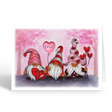 Valentine'S Day Card, Love Greeting Card, Gnomes Quilling Quilled Card For Love, Anniversary, Wedding, Mothers Day,Husband, Wife, Boyfriend, Girlfriend, Couples, Parents (Valentine Gnomes)