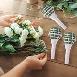 Wedding Bouquet Holder Bridal Bouquet Holders For Artificial Flowers Foam Bouquet Holder Handle For Weddings Flower Arrangement Gardening Supplies (10 Pieces)