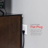 GE 7 Outlet Surge Protector 4FT Extension Cord 1080J Flat Plug Black