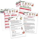 Christmas Friendly Feud Game, Christmas Trivia Quiz, Family Feud Baby Shower Game, Christmas Party Game For Family Activity Favors-30 Christmas Feud Cards & 3 Fast Money Round Cards-05