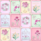 24 Pack Embossed Happy Mothers Day Cards With Envelopes Floral Mother'S Day Gift Cards Blank Inside