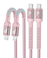 2 Pack 6FT USB C to Lightning Cable MFi Certified Fast Charging Cord for iPhone and iPad