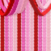 16Pcs Valentine'S Day Party Decoration Four-Leaf Clover Hanging Banner Red Pink Paper Streamers Garland For Wedding Anniversary Home Wall Window Backdrop
