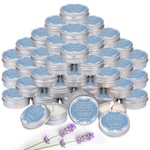 50 Pcs Cielito Lindo Party Favors Mexican Jar Candles Gift For Guests 1 Oz Lavender Scented Soy Wax Candles Bulk Favors For Birthday Baby Shower Party Supplies (Blue)