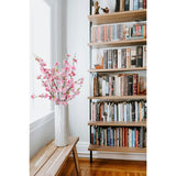 Artificial Cherry Blossom Flowers (4Pcs, Pink), Real Touch Silk Bouquet For Home, Wedding, Garden And Party Events Decoration, Diy Fake Floral Arrangements