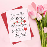 Funny Mother'S Day Card, Mother'S Day Gifts For Mom, Heartfelt Birthday Card From Son Daughter, You'Re The Mom That Everyone Wishes They Had