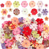 150Pcs Faux Flower Heads,Mini Fake Heads Flowers,Small Silk Daisy Flowers Artificial For Diy Wedding Birthday Party Wreath Decoration
