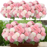 12 Pcs Valentines Artificial Flowers For Outdoor Indoor Spring Pink White Faux Flowers Spring Fake Silk Chrysanthemums Bouquet For Vase Table Floral Arrangement Valentines Wedding Home Decor