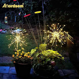 120 LED Solar Firework Garden Lights Outdoor Waterproof Fairy Sparkler Lights for Yard Patio Flower Pot Landscape Decor Holiday Gift for Women and Grandma