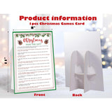 Christmas Party Games Pass The Gift Game Card-8”X 11”, Pass The Present Game, Pass The Parcel Game, Christmas Games For Adults, Office, Groups Activities Christmas Party Favors, 07