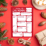 Cute Mommy Christmas Card From Son Daughter Kids Toddler, Ideal Christmas Gift For Mom & Stepmom Bonus Mother, Best Mom Xmas Gift From Toddler Children Diy Holiday Cards