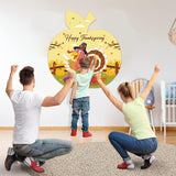 Thanksgiving Pin The Tail On Turkey Game Family Fun Thanksgiving Activity Poster Fall Thanks Giving Party Activities Favor Friendsgiving Games With 24 Turkey Tail Stickers