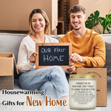Housewarming Gifts New Home, House Warming Candle For New House, Apartment, First Home, Congrats New Home Candle Gift For New Homeowner, First Time Homebuyer, Neighbor, Friend, Woman Or Man