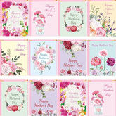 Mothers Day Cards Bulk 24 Pack Mother Floral Cards With Envelopes Flower Card Mother'S Day Gift For Mom Blank Inside